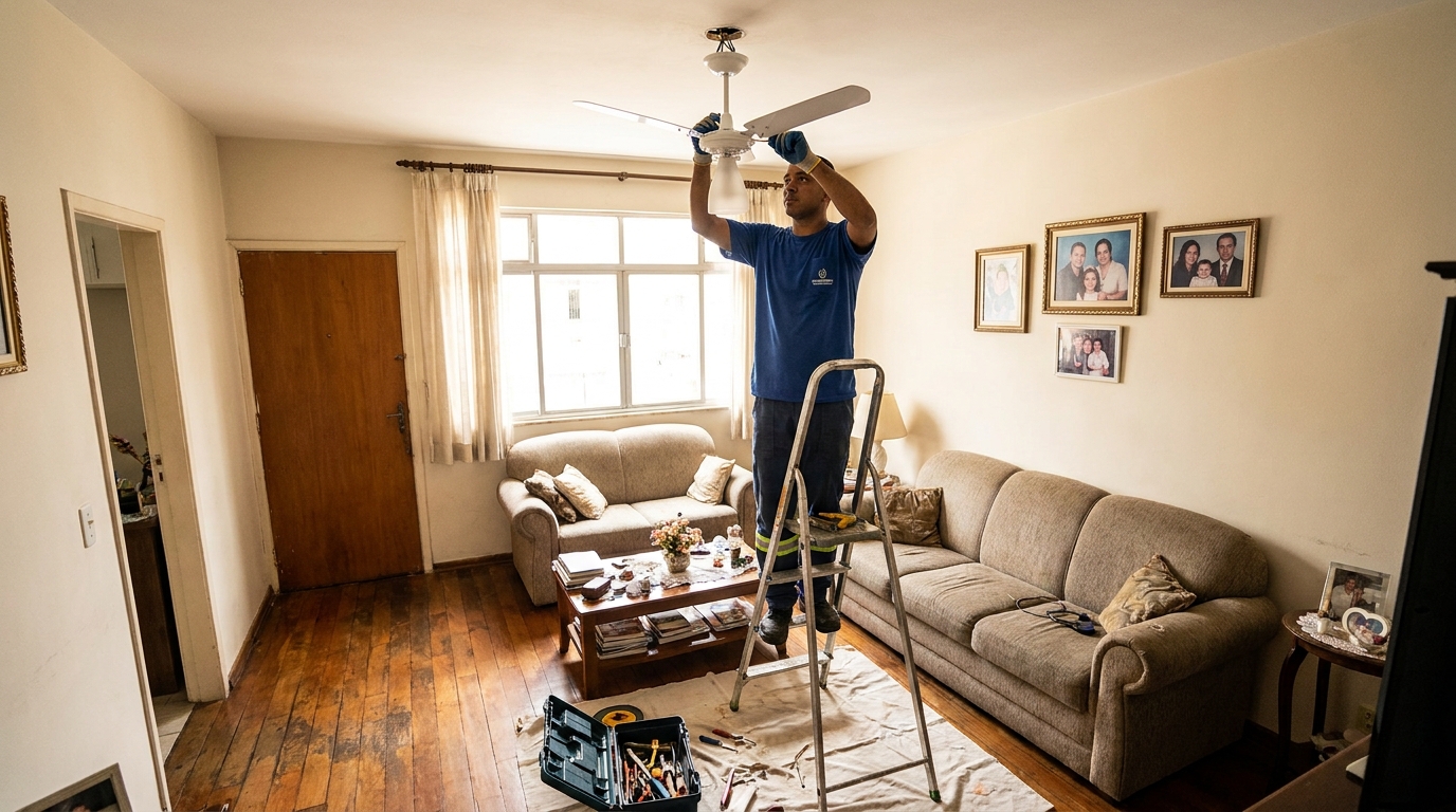Substituição de Ventilador na Centro, Passo Fundo‑RS