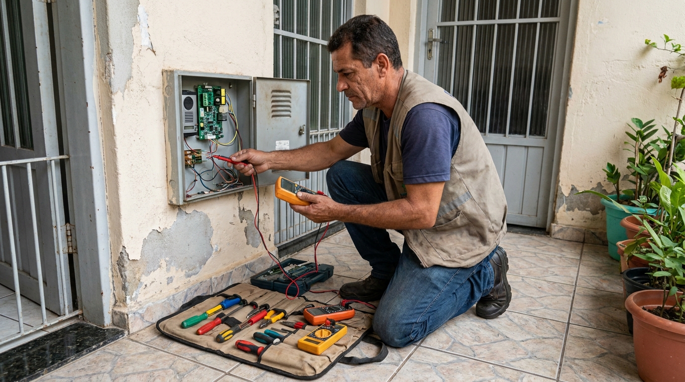 Troca de Fiação de Interfone em Passo Fundo‑RS